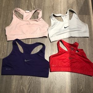 Four Nike sports bra- medium